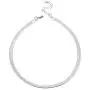NUZON 14K Gold Plated Snake Chain Choker Thick 5MM Flat Herringbone Link Necklace Dainty Jewelry Gift for Women Girls 14