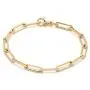 Stonemint 18k Warm Yellow Gold-Plated 4.8mm Paperclip Link Chain Necklace and Bracelet - 6.75''- 24'' Stonemint 18k Warm Yellow Gold-Plated 4.8mm Paperclip Link Chain Necklace and Bracelet - 6.75''- 24''