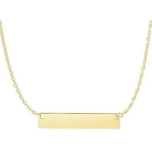 Ritastephens 14k Gold Bar Pendant Name Plate with Engraving Adjustable Necklace 16 to 18 Inches Ritastephens 14k Gold Bar Pendant Name Plate with Engraving Adjustable Necklace 16 to 18 Inches