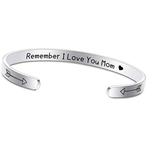 Cuff bracelet Bracelets for mom Mom Birthday Cuff Bangle Friendship Personalized Mantra Jewelry Come Gift Box