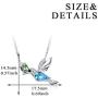 YFN 925 Sterling Silver Hummingbird Necklace Hummingbird Jewelry Hummingbird Gifts for Women Pendant Gifts