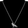 DOWAY Antique Rose Gold/Silver Plated Sweet German Shepherd Necklace Pet Dog Pendant Novelty Metal Jewelry for Women Girls Charm Party Gift DOWAY Antique Rose Gold/Silver Plated Sweet German Shepherd Necklace Pet Dog Pendant Novelty Metal Jewelry for Women Girls Charm Party Gift