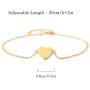 Fadilo Heart Bracelets for Women, 925 Sterling Silver Bracelets Cubic Zirconia Charm Adjustable Bracelet Jewelry Valentines Day Gifts