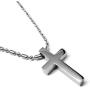 Loralyn Designs Small Simple Stainless Steel Cross Pendant Necklace (16-30 Inch Bead Chain)