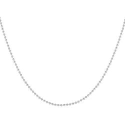 925 Sterling Silver Italian 1.5MM, 2MM Silver Bead Ball Chain Necklace, Sterling Silver Bead Necklace, Silver Ball Necklaces, Italian Bead Necklace, Solid Dog Tag Chain Military Army Necklace