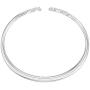 SWAROVSKI Womens Nice Bangle Bracelet Collection, Rhodium Finish, Clear Crystals