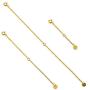 LONAGO 3 Pieces 925 Sterling Silver Necklace Extender Chain Bracelet Anklet Extension Set Adjustable Length, 2''+4''+6''