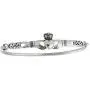 FashionJunkie4Life 925 Sterling Silver Irish Claddagh Celtic Knot Bangle Bracelet FashionJunkie4Life 925 Sterling Silver Irish Claddagh Celtic Knot Bangle Bracelet