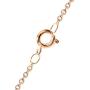 Disney Beauty and the Beast Pink Gold Over Sterling Silver Enchanted Rose Cubic Zirconia Necklace 18''