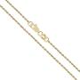Orostar Sterling Silver 1.3mm Diamond-Cut Gold Plated Rope Chain Necklace Italian - 15-30 Inch