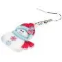 NEWEI Cute Acrylic Cartoon Christmas Snowman Earrings Drop Dangle Decoration Costumes Jewelry for Women Girls Gift New Year