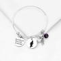 PLITI Maleficent Jewelry Villains Gifts Evil Queen Charm Bracelet Sleeping Beauty Villain Inspired Gifts She Believed She Could So She Did Maleficent Silhouette Bangle
