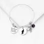 PLITI Maleficent Jewelry Villains Gifts Evil Queen Charm Bracelet Sleeping Beauty Villain Inspired Gifts She Believed She Could So She Did Maleficent Silhouette Bangle