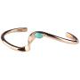 Tskies Copper Bracelet for Women Authentic Inlaid Turquoise Stone Native American Made Jewelry