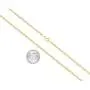 MCS Jewelry 10K Tri-Color Gold, Diamond-Cut Chain Necklace 2MM (Length: 16''-24'')