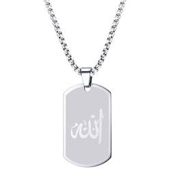 TIANYI Pendant Necklace for Men, Stainless Steel Dog Tag Jewelry