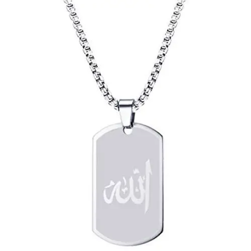TIANYI Pendant Necklace for Men, Stainless Steel Dog Tag Jewelry
