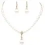 Rosemarie & Jubalee Womens Single Strand Classic Cream 6mm Simulated Pearl Necklace 14mm Dangle Charm and Earrings Jewelry Set Rosemarie & Jubalee Womens Single Strand Classic Cream 6mm Simulated Pearl Necklace 14mm Dangle Charm and Earrings Jewelry Set