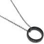 Islam Necklace Shahadah Arabic Calligraphy with Metal Chain AMN-215 Round Shape Ring Pendant Muslim Fashion Jewelry Eid Ramadan Gift