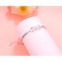 925 Sterling Silver Infinity Inspirational Bracelet With Message''Always My Sister, Forever My Friend'', Adjustable Sisters Bracelets Friendship Jewelry for Women Girls