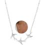 Flying Three Little Bird Necklaces.Cute Swallow Sparrow Necklace, Dove Hummingbird Animal Pendant Necklace for Women Girls Jewelry