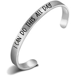 CENWA I Can Do This All Day Cuff Bracelet Comic American Hero Jewelry Comic Movie Inspired Gift