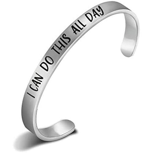 CENWA I Can Do This All Day Cuff Bracelet Comic American Hero Jewelry Comic Movie Inspired Gift