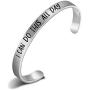 CENWA I Can Do This All Day Cuff Bracelet Comic American Hero Jewelry Comic Movie Inspired Gift