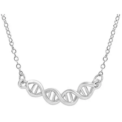 MANZHEN Infinity Spiral DNA Double Helix Chemistry Science Necklace Molecule Pendant Necklace MANZHEN Infinity Spiral DNA Double Helix Chemistry Science Necklace Molecule Pendant Necklace