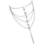 Suyi Elegant Crystal Finger Ring Bracelet Attached Link Hand Harness Bangle