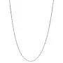 Sterling Silver 1.5mm Singapore Rope Chain Necklace, Choice of Colors and Size from 14'' to 36''