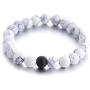 NC 2 Pcs Beads Bracelet for Men Women, A Pair of Teen Girls Friendship Relationship Bracelets for Couples Matching Gifts Matte Bead Stone Bracelets Jewelry