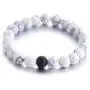 NC 2 Pcs Beads Bracelet for Men Women, A Pair of Teen Girls Friendship Relationship Bracelets for Couples Matching Gifts Matte Bead Stone Bracelets Jewelry