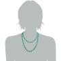 Jane Stone Funky Oval Shape Necklace Turquoise Double Strand Jane Stone Funky Oval Shape Necklace Turquoise Double Strand