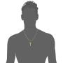 Cupimatch Mens Stainless Steel Religious Bible Lords Prayer Cross Pendant Necklace, 22'' Chain