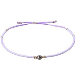 KELITCH Friendship Beaded Link Bracelet Handmade Seed Beads Strand Bracelets Anklets Fashion Women Gift Black