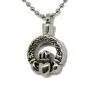 Lauren Annabelle Studio Cremation Jewelry Claddagh in Circle Irish Celtic Urn Stainless Steel Ashes Pendant Necklace Men Women