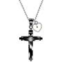 Uloveido Mens Stainless Steel Jesus Cross Necklace Real Mustard Seed Pendant Necklace Unique Design Y619