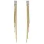 14k Gold Plated Long Tassel Dangle Drop Earrings 925 Sterling Silver Post Cubic Zirconia Bridal Earring for Woman Teen Girls 14k Gold Plated Long Tassel Dangle Drop Earrings 925 Sterling Silver Post Cubic Zirconia Bridal Earring for Woman Teen Girls