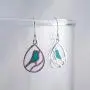 Boma Jewelry Sterling Silver Bird Teardrop Inlay Earrings Boma Jewelry Sterling Silver Bird Teardrop Inlay Earrings