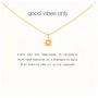 GUGELIVES Friendship Sun God Light Clavicle Necklace with Blessing Card,Small Dainty Gold Pendant Necklace for Women Gift Card