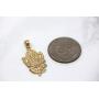 CaliRoseJewelry 10k Hindu Lord Ganesh Ganesha Elephant Hindu God of Fortune Charm Pendant