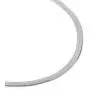 2 Pcs 14K Gold/Silver Plated Adjustable 5MM Flat Snake Chain Herringbone Choker Necklace & Geometric Big Hoop Earrings Simple Dainty Jewelry Set for Women Girl