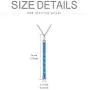 TOUPOP s925 Sterling Silver Crystal Birthstone Vertical Bar Pendant Necklace Jewelry Gifts for Women Teen Girls Birthday TOUPOP s925 Sterling Silver Crystal Birthstone Vertical Bar Pendant Necklace Jewelry Gifts for Women Teen Girls Birthday