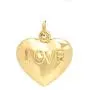 Pori Jewelers 14K Solid Yellow Gold Heart Charm Pendants- Multiple Styles Available Pori Jewelers 14K Solid Yellow Gold Heart Charm Pendants- Multiple Styles Available