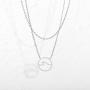 VAttract Wave Pendant Necklace Ocean Jewelry Gifts Beach Necklaces Cute Chokers for Women Teen Girls