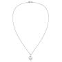 AeraVida Charmed Four Heart Leaf Clover Sterling Silver Necklace