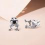 MAELOVE 925 Sterling Silver Earrings Cuff,Women Men Hypoallergenic Earrings,Frog Earring Cuff Ear No Piercing Clip Ear Cute Animal Auricle Wrap Earring Punk Gothic Jewelry Gift