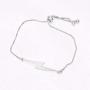 MANZHEN 3 Colors Simple Charm Lightning Bolt Adjustable Bracelet Weather Jewelry