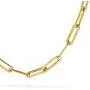 Stonemint 18k Warm Yellow Gold-Plated 4.8mm Paperclip Link Chain Necklace and Bracelet - 6.75''- 24''
